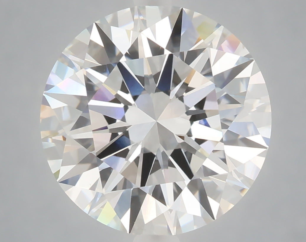 6.08 carat round lab grown diamond E color VS1 clarity