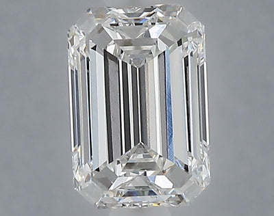 1.58 carat emerald lab grown diamond E color VVS2 clarity