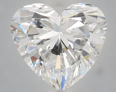 2.06 carat heart lab grown diamond E color VVS1 clarity