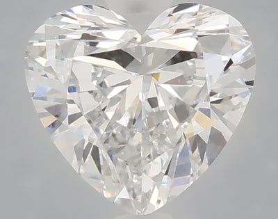 1.58 carat heart lab grown diamond D color VVS2 clarity