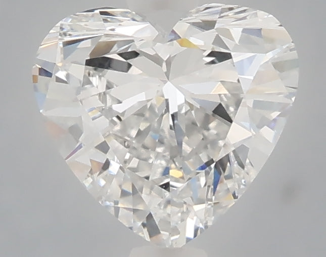 1.51 carat heart lab grown diamond E color VVS2 clarity
