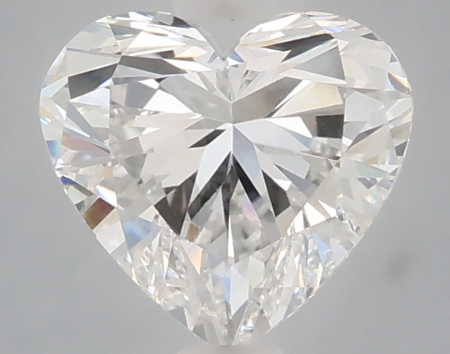 1.54 carat heart lab grown diamond E color VVS2 clarity