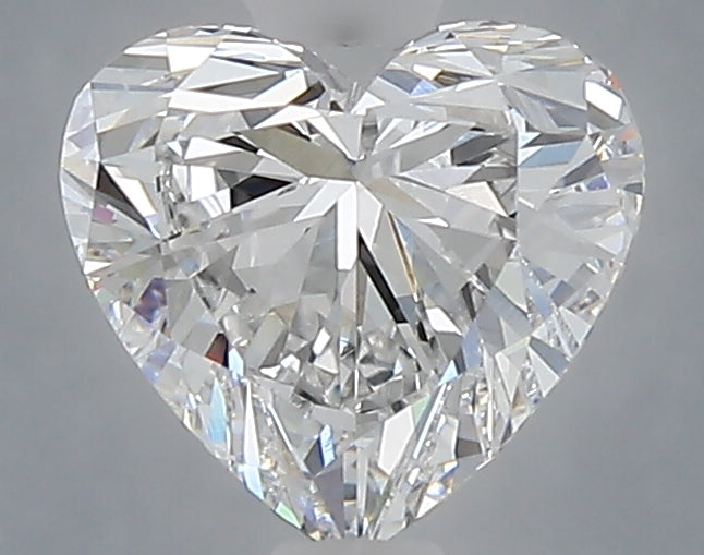 1.51 carat heart lab grown diamond E color VVS2 clarity