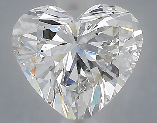 1.57 carat heart lab grown diamond E color VS1 clarity
