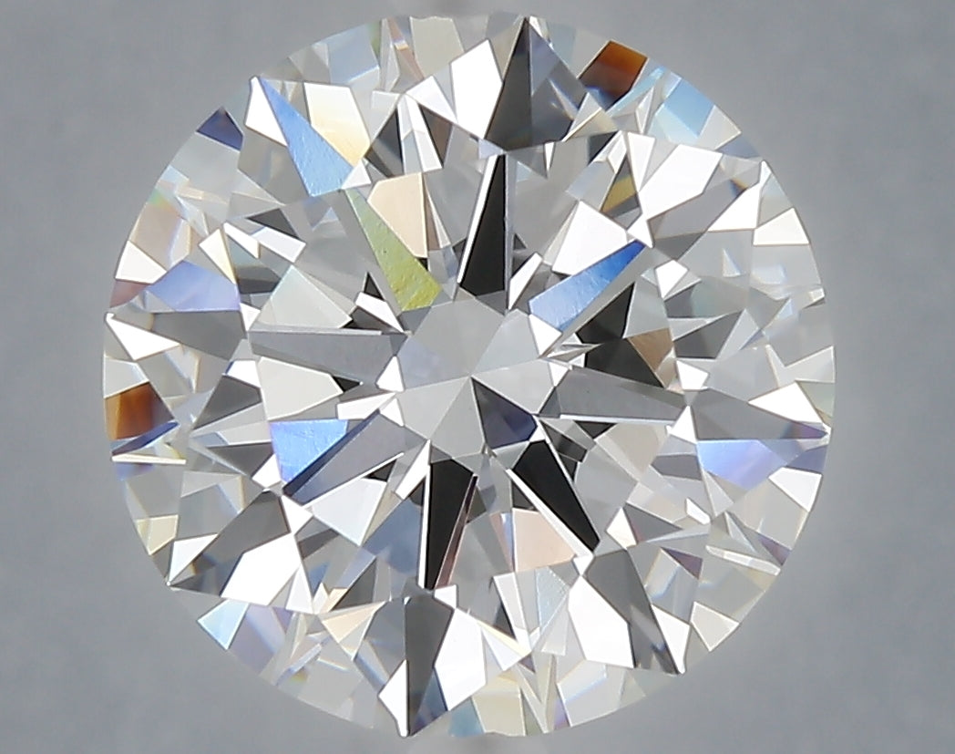 6.04 carat round lab grown diamond E color VVS2 clarity