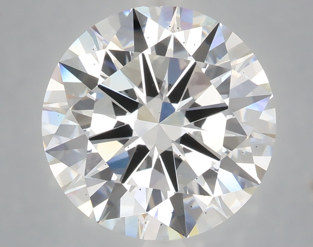 7.01 carat round lab grown diamond E color SI1 clarity