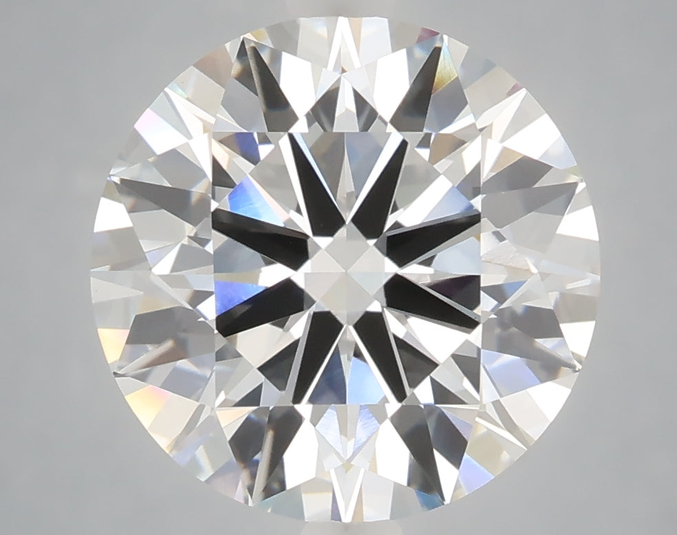 5.01 carat round lab grown diamond E color VVS2 clarity