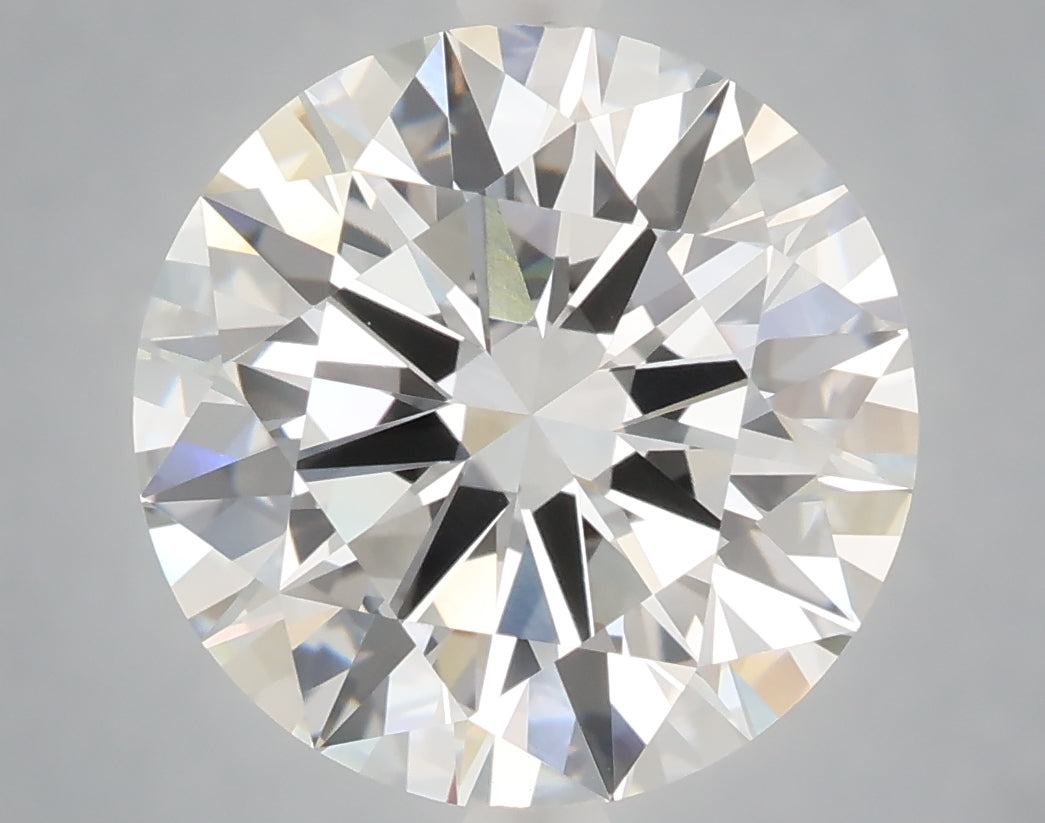 6.02 carat round lab grown diamond F color VVS2 clarity