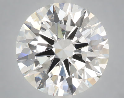 6.02 carat round lab grown diamond F color VVS2 clarity