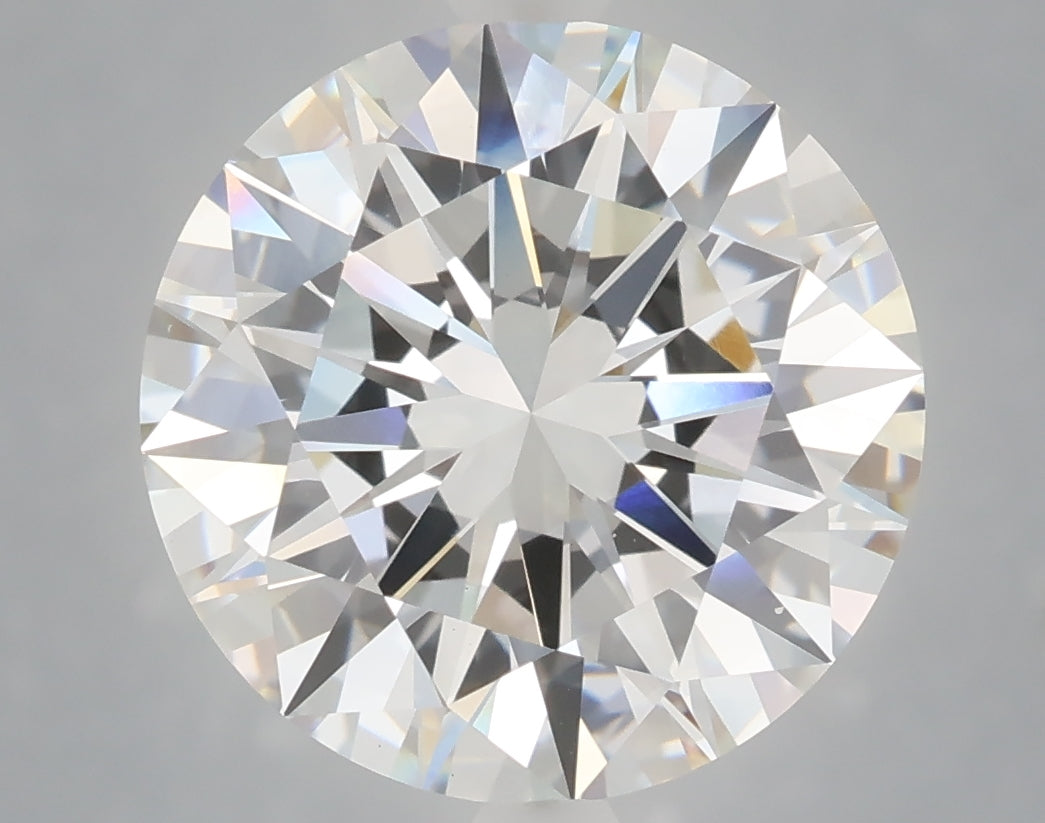 6.01 carat round lab grown diamond F color VS1 clarity