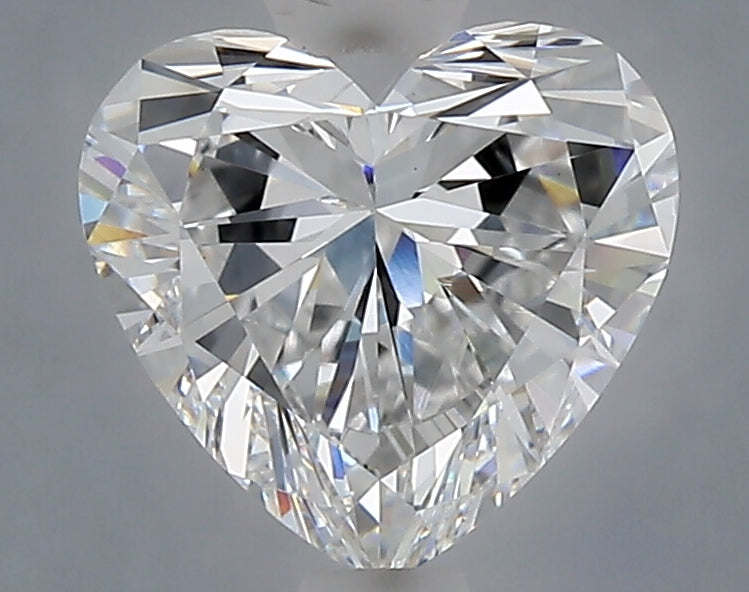 1.59 carat heart lab grown diamond D color VS1 clarity