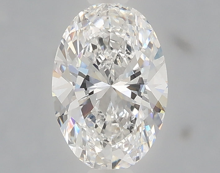 1.08 carat oval lab grown diamond E color VVS2 clarity