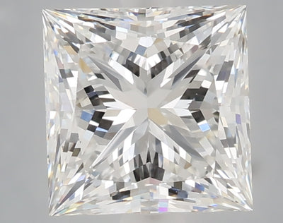 2.72 carat princess lab grown diamond E color VVS2 clarity