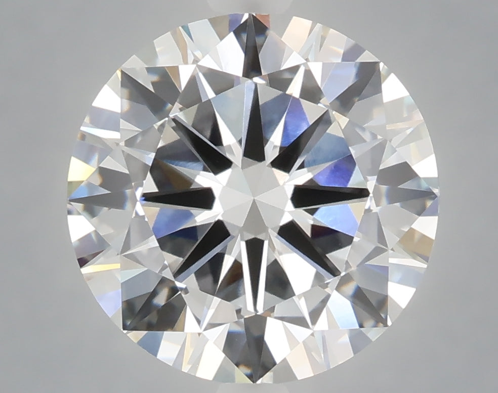 4.99 carat round lab grown diamond E color VVS2 clarity