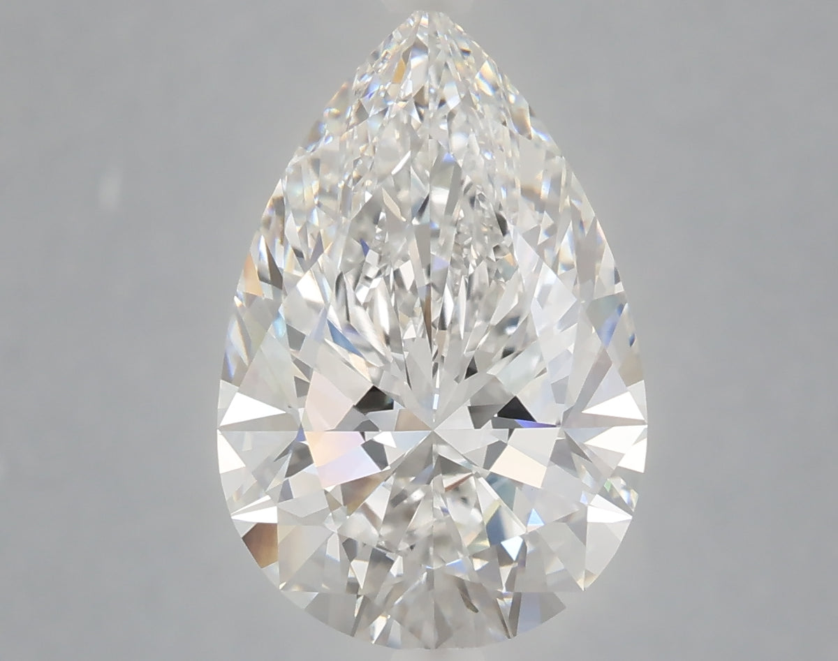 5.07 carat pear lab grown diamond E color VVS2 clarity