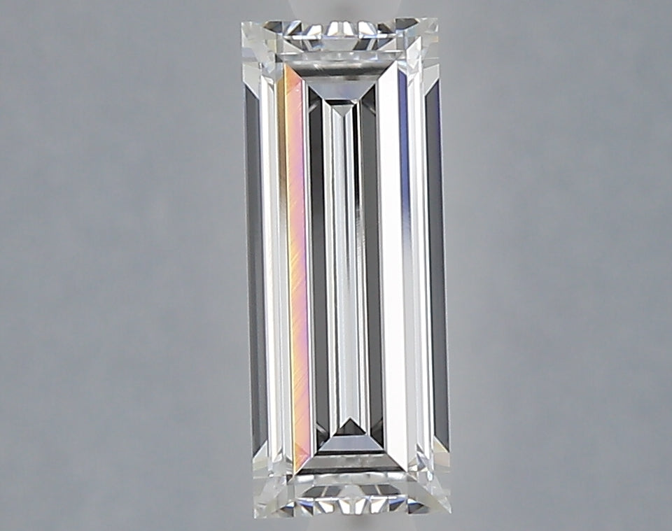 1.00 carat baguette lab grown diamond E color VVS2 clarity