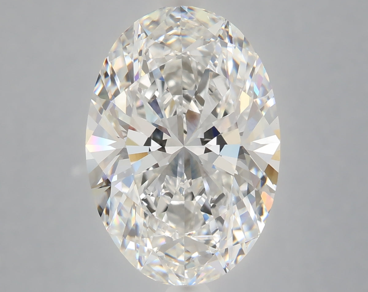 6.40 carat oval lab grown diamond E color VVS2 clarity