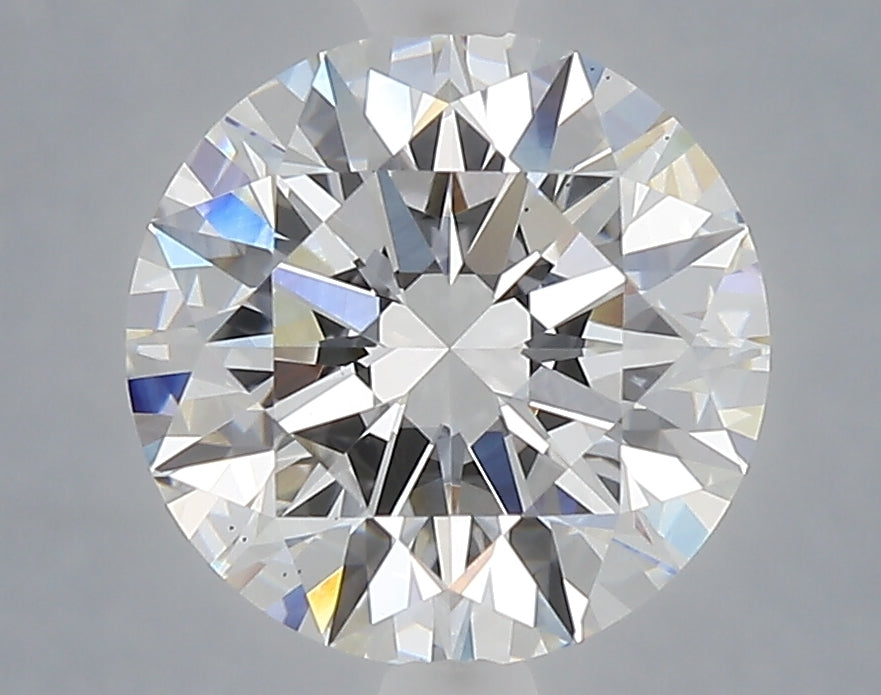 3.09 carat round lab grown diamond E color VS1 clarity