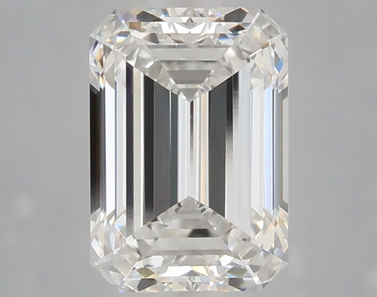 2.10 carat emerald lab grown diamond E color VVS2 clarity