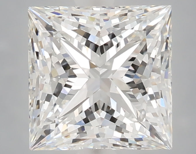 2.59 carat princess lab grown diamond E color VS1 clarity
