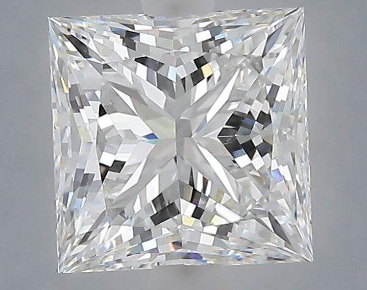 2.60 carat princess lab grown diamond E color VVS2 clarity