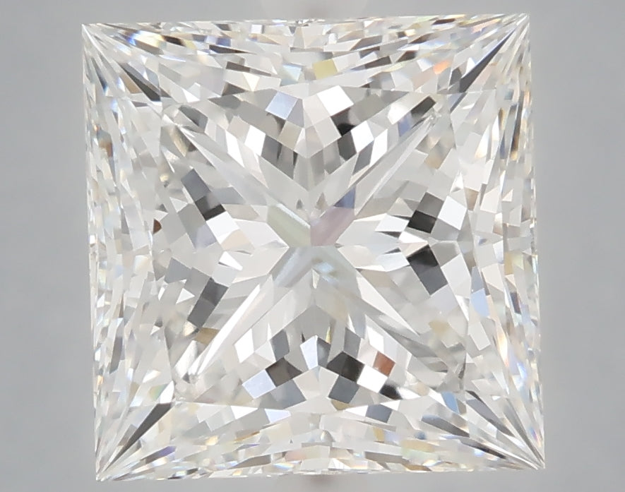 5.31 carat princess lab grown diamond E color VVS2 clarity