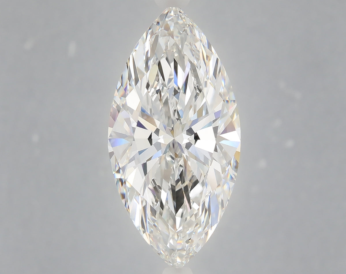 6.04 carat marquise lab grown diamond F color VVS1 clarity