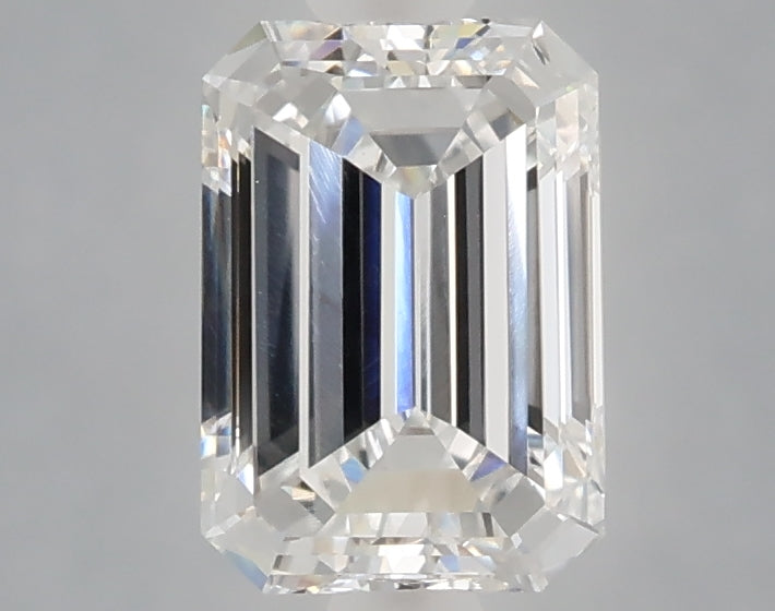 1.52 carat emerald lab grown diamond E color VVS2 clarity