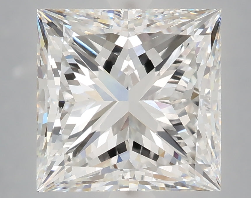 5.26 carat princess lab grown diamond E color VVS2 clarity