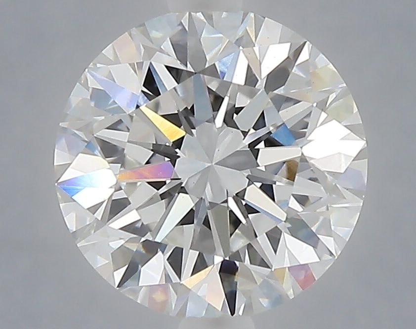 3.09 carat round lab grown diamond E color VS1 clarity