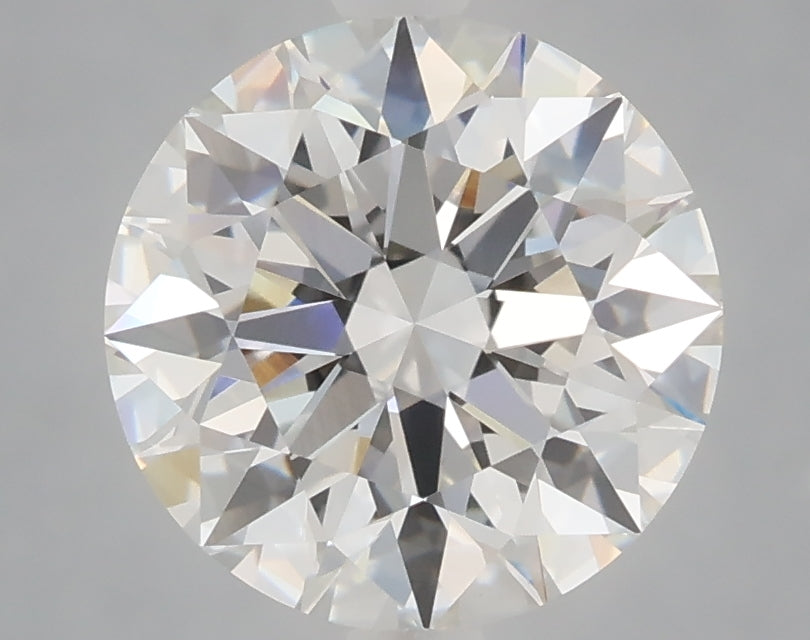 3.09 carat round lab grown diamond E color VVS2 clarity