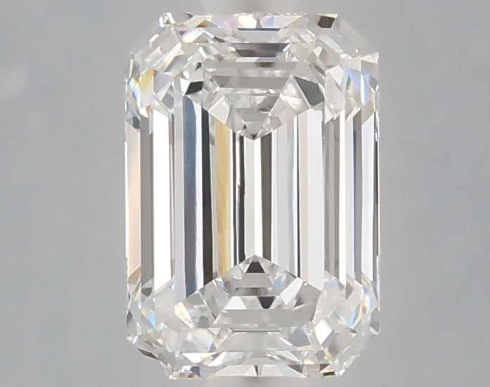 1.53 carat emerald lab grown diamond D color VVS1 clarity