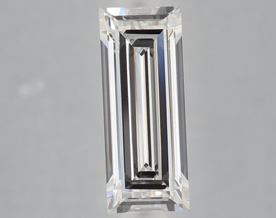 1.06 carat baguette lab grown diamond D color VVS1 clarity