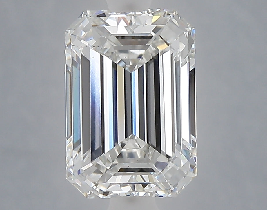 2.60 carat emerald lab grown diamond E color VS1 clarity
