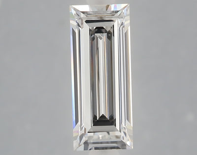 1.05 carat baguette lab grown diamond E color VVS2 clarity