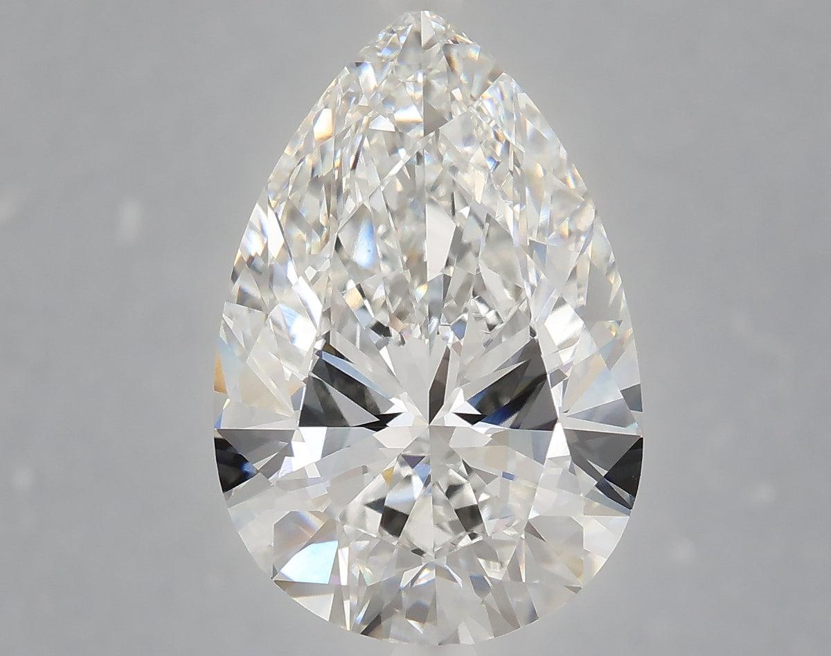6.26 carat pear lab grown diamond E color VVS2 clarity