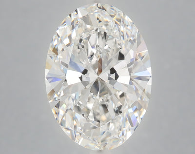 6.23 carat oval lab grown diamond E color VVS2 clarity