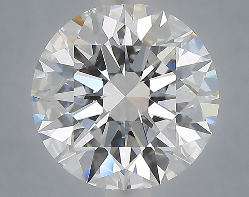 3.09 carat round lab grown diamond E color VVS2 clarity
