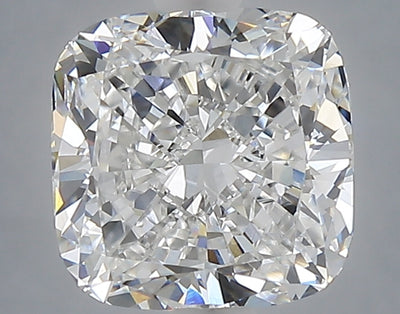 2.58 carat cushion lab grown diamond E color VVS2 clarity