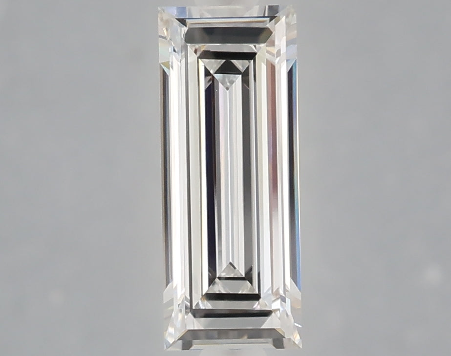 1.06 carat baguette lab grown diamond E color VVS2 clarity