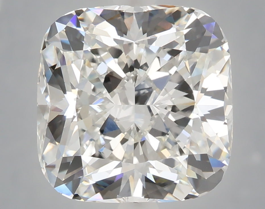 6.10 carat cushion lab grown diamond F color VVS2 clarity