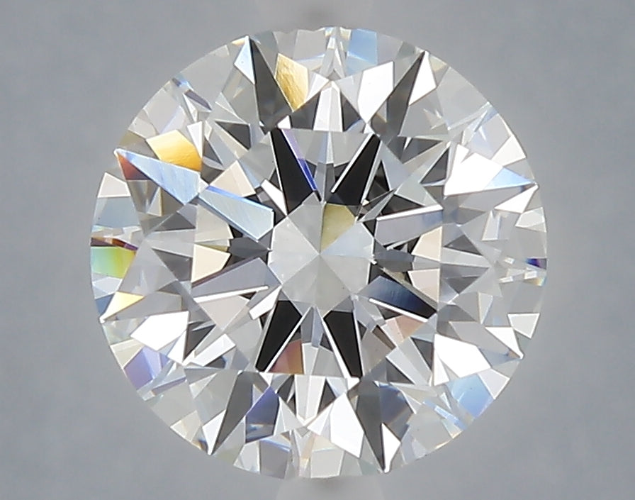 3.06 carat round lab grown diamond E color VS1 clarity