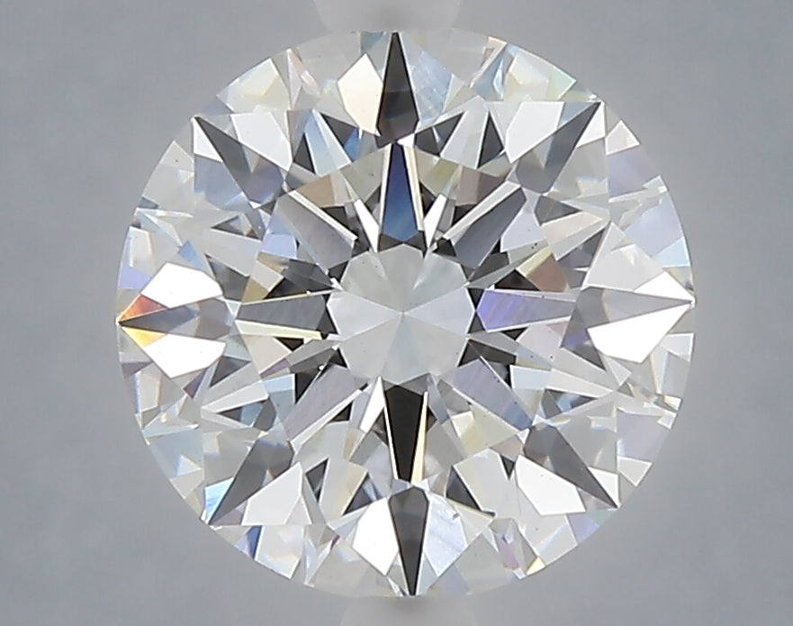 3.08 carat round lab grown diamond E color VS1 clarity