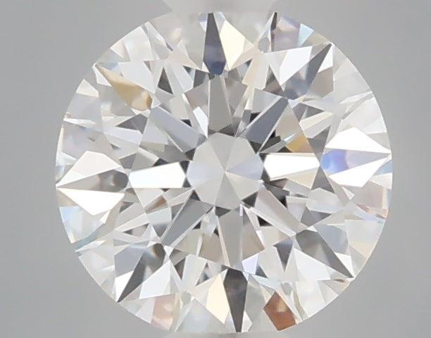 0.53 carat round lab grown diamond D color VVS2 clarity