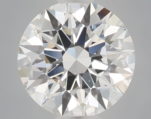 0.53 carat round lab grown diamond D color VVS2 clarity