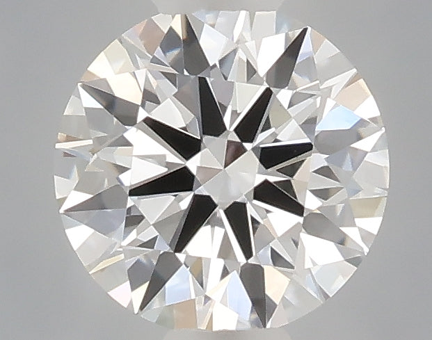 0.53 carat round lab grown diamond D color VVS2 clarity