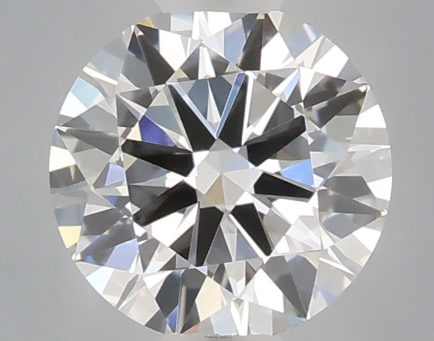 0.52 carat round lab grown diamond D color VVS2 clarity