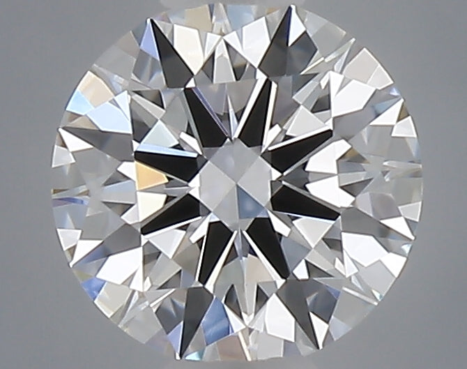 0.53 carat round lab grown diamond D color VVS2 clarity