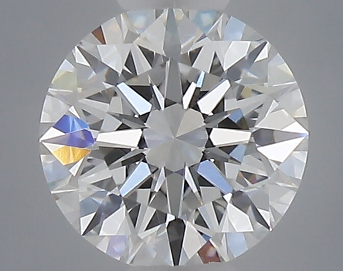 0.53 carat round lab grown diamond E color VVS2 clarity