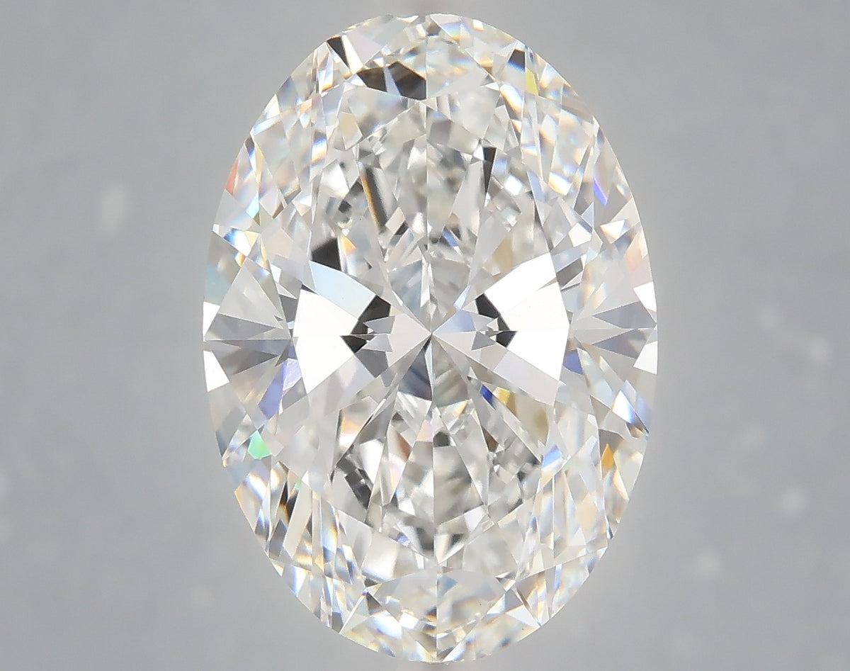 6.26 carat oval lab grown diamond E color VVS2 clarity